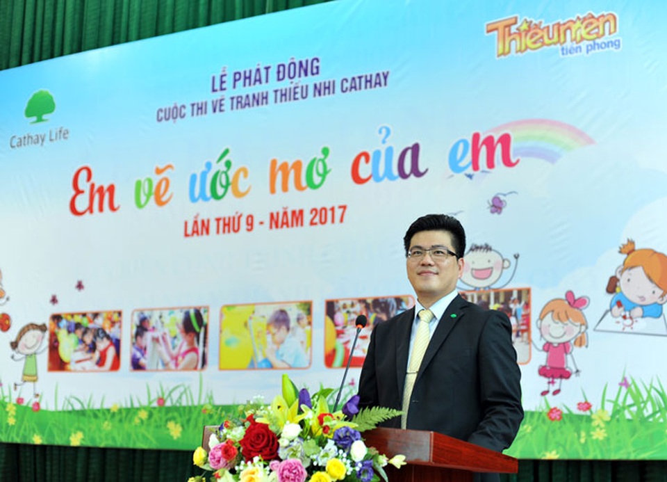 Phát động cuộc thi “Em vẽ ước mơ của em” lần thứ 9 - 2
Ông Morris - Phó Giám đốc Chi nhánh Cathay tại Hà Nội bày tỏ sự vui mừng khi được đồng hành với ước mơ của thiếu nhi Việt Nam.