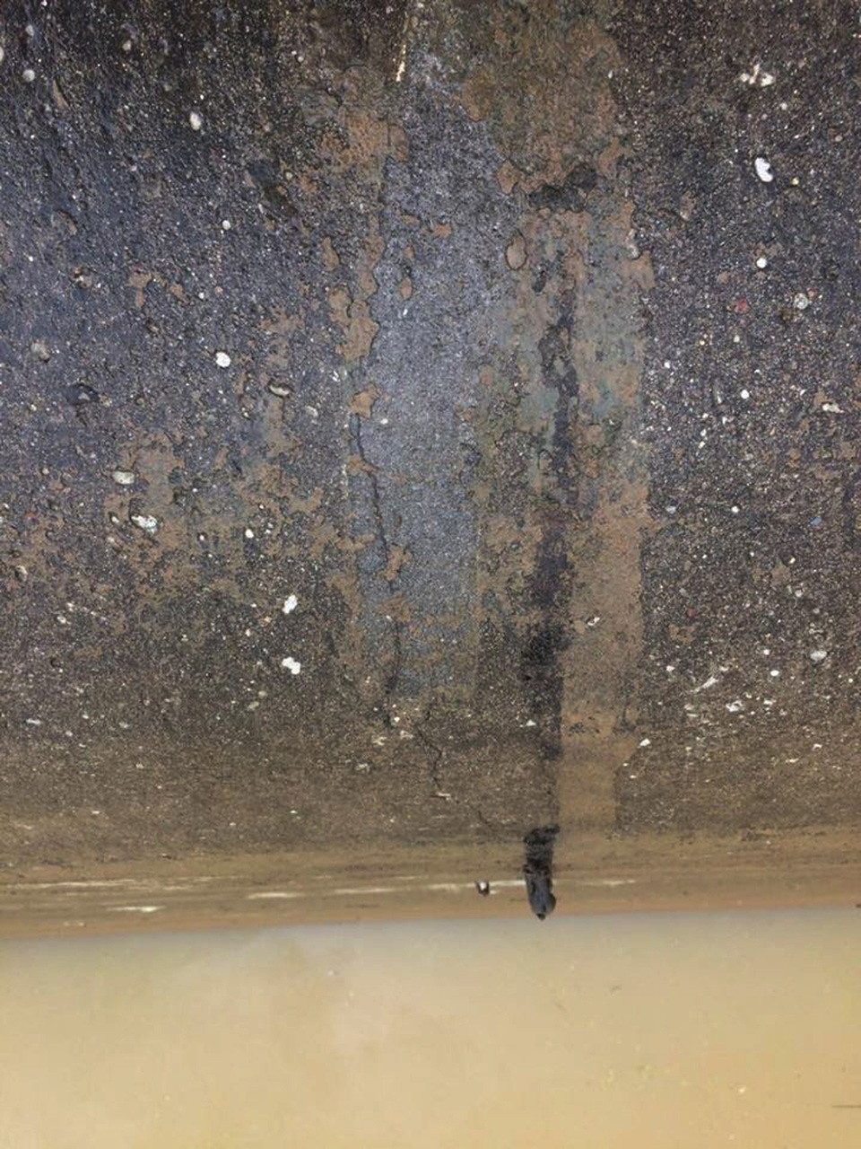 Thân đập dâng nghìn tỷ chi chít đường nứt - 3 Vết nứt kéo dài từ đỉnh xuống chân đập là rất đáng lo ngại.