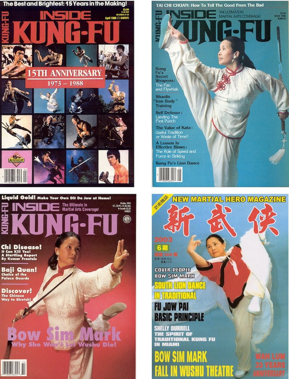 Bà Mạch đã xuất hiện trên nhiều tạp chí võ thuật