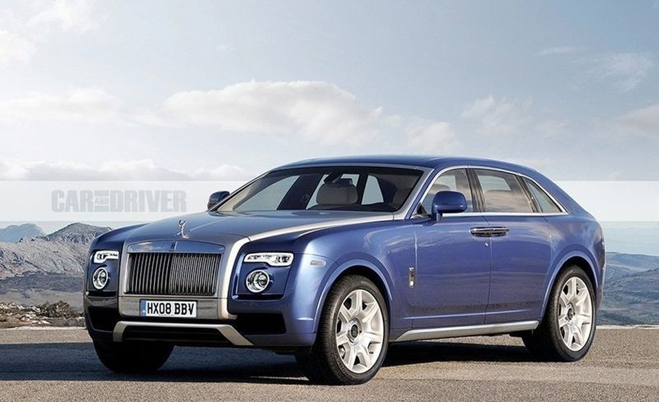 Chuẩn bị ra mắt SUV, Rolls-Royce "vùi dập" Bentley Bentayga - 1 Phác thảo chiếc Rolls-Royce Cullinan trước khi ra mắt