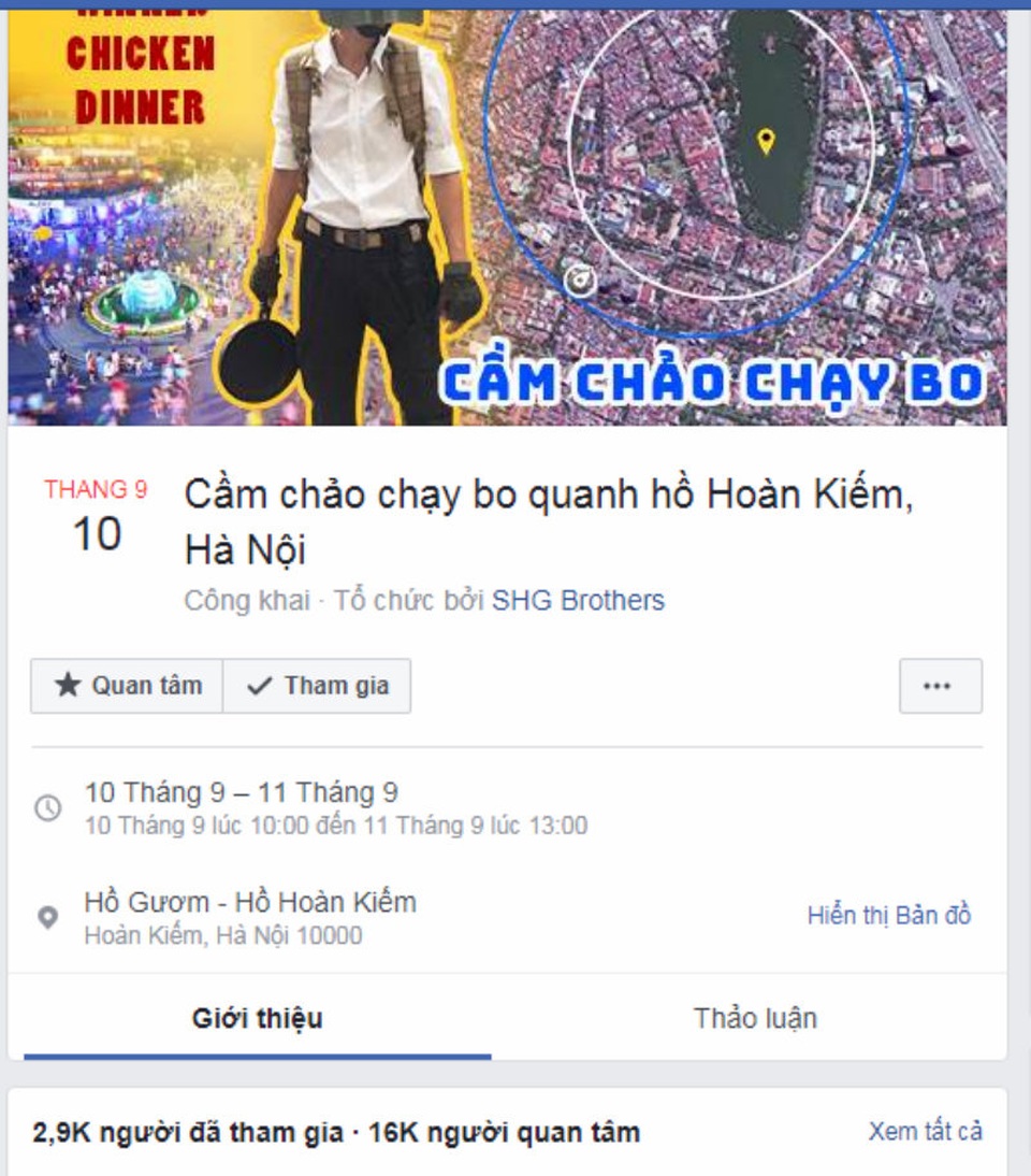 "Loạn" các sự kiện kỳ quái bạn trẻ tụ hội trên mạng xã hội - 1 Sự kiện mở màn cho loạt sự kiện hoang đường trên phố đi bộ.