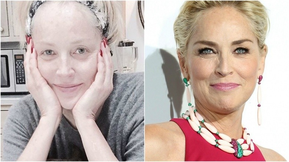 “Sao” quá khác lạ khi không trang điểm - 8
Sharon Stone
