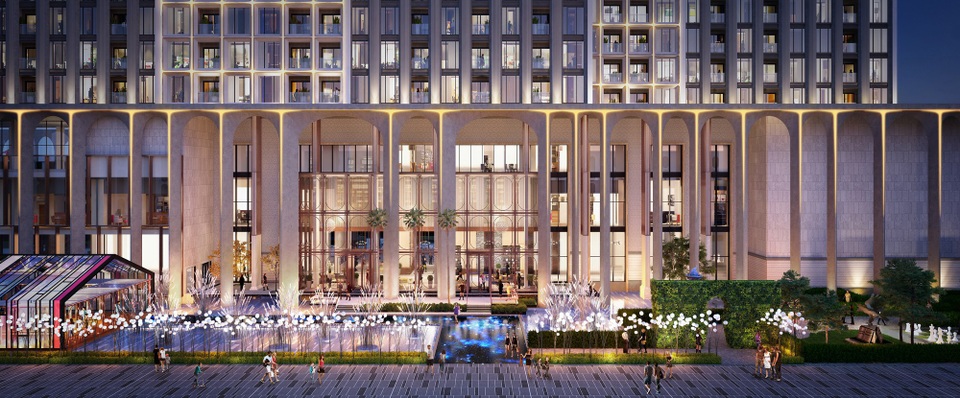 Phối cảnh tiền sảnh ở dự án Coco Wonderland Resort (thuộc tổ hợp Cocobay)