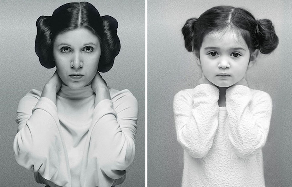 Scout hóa thân thành nữ diễn viên Carrie Fisher của loạt phim “Chiến tranh giữa các vì sao”.