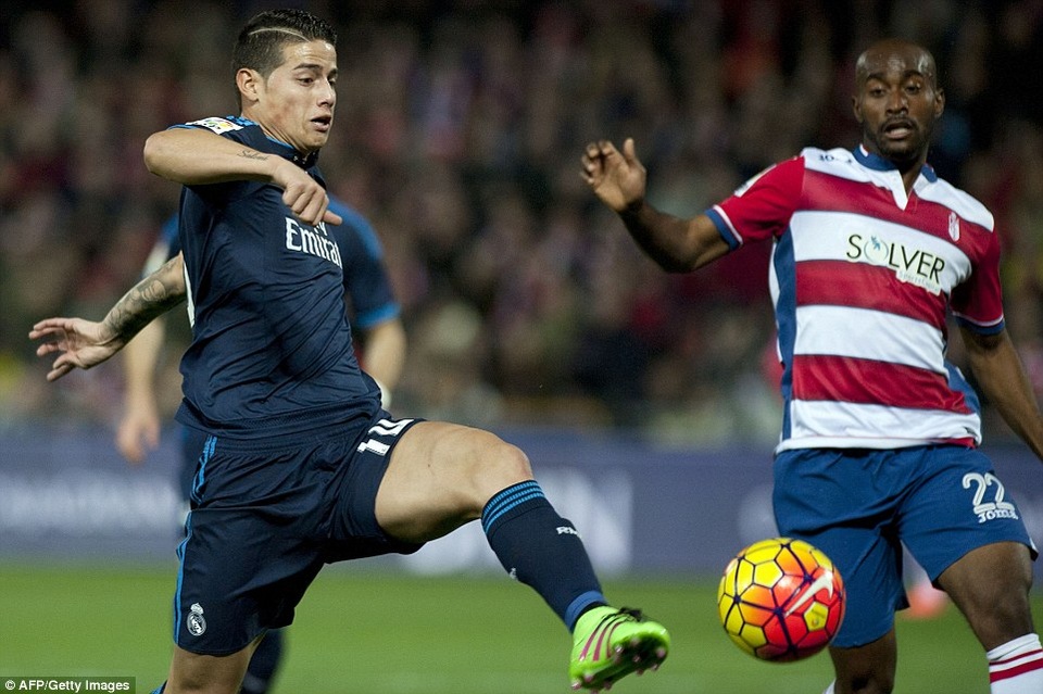 
James Rodriguez đang có được phong độ tốt thời điểm này
