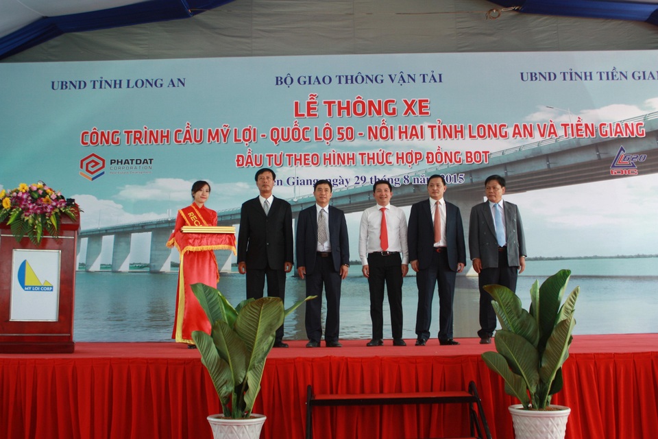Các dự án tiêu biểu của Phát Đạt và hành trình khẳng định vị thế quan trọng - 3 Ông Nguyễn Văn Đạt tại Lễ khánh thành thông xe cầu Mỹ Lợi