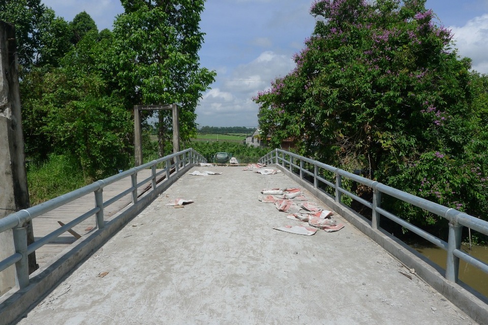 Sắp khánh thành cầu Dân trí thứ 12 tại Đồng Tháp - 4 Theo thiết kế, cầu có chiều dài 30m, rộng 3,5m, tải trọng 5 tấn