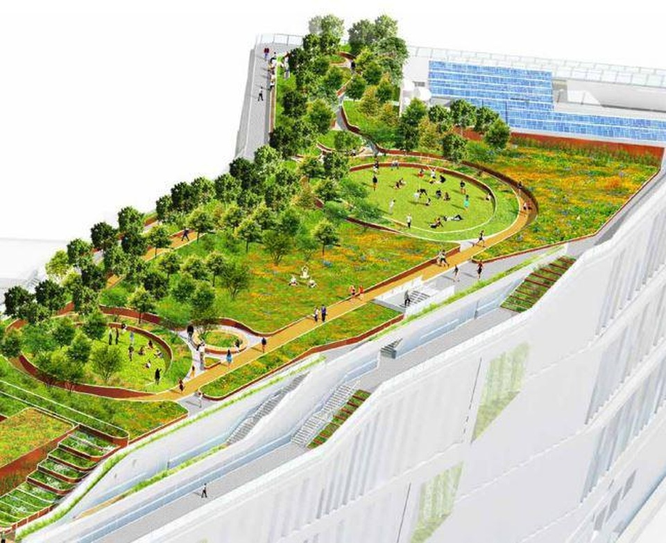 Google xây dựng "công viên" bên trong trụ sở chính tại London - 4 Tại đây, Google sẽ bố trí các đường chạy để nhân viên của mình di chuyển tiện lợi hơn.