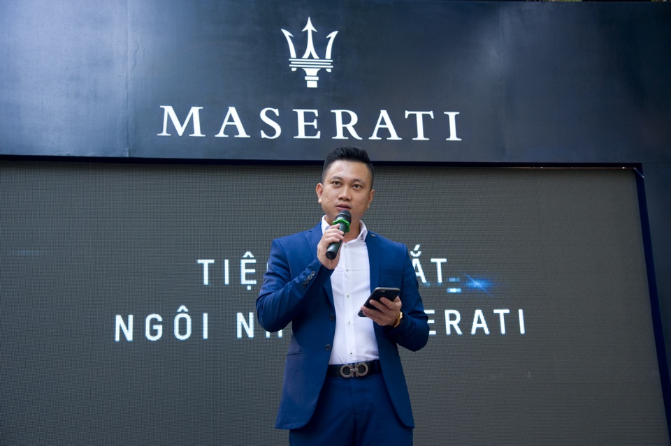 Thưởng thức không gian văn hóa Ý tại ngôi nhà Maserati - 1 Ông Đào Trung Vân - GĐ Auto Modena phát biểu tại buổi lễ