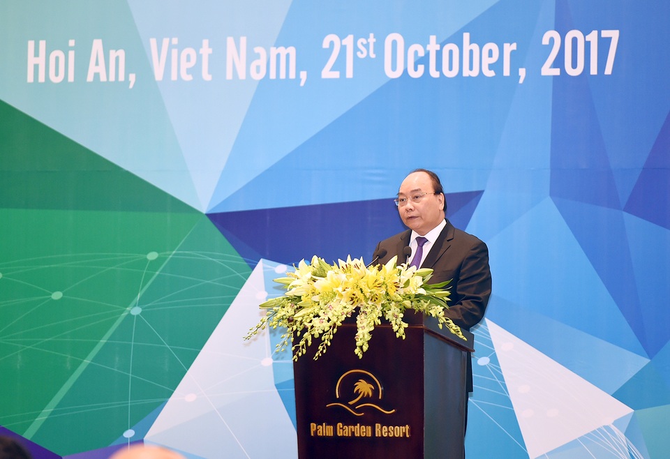 Thủ tướng: APEC vẫn đang phải đối mặt với nhiều khó khăn, thách thức - 4 Thủ tướng phát biểu tại hội nghị Bộ trưởng Tài chính APEC 2017 sáng 21/10