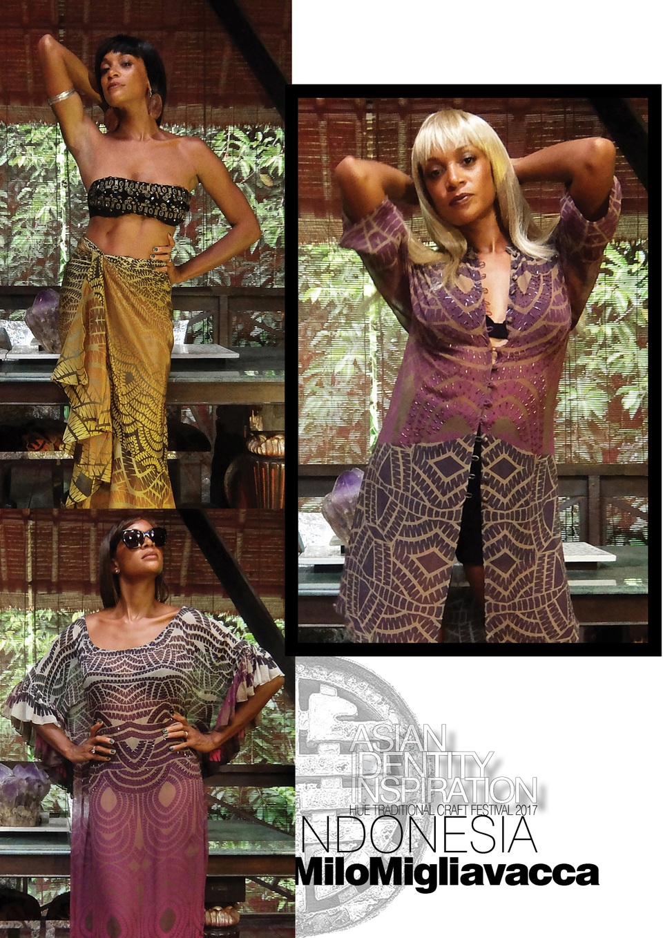 BST của NTM Milo, người đặt nền móng cho ngành công nghiệp thời trang vốn chưa từng phát triển tại Indonesia và là nhà thiết kế thời trang chuyên nghiệp của thành phố Milan (Ý)