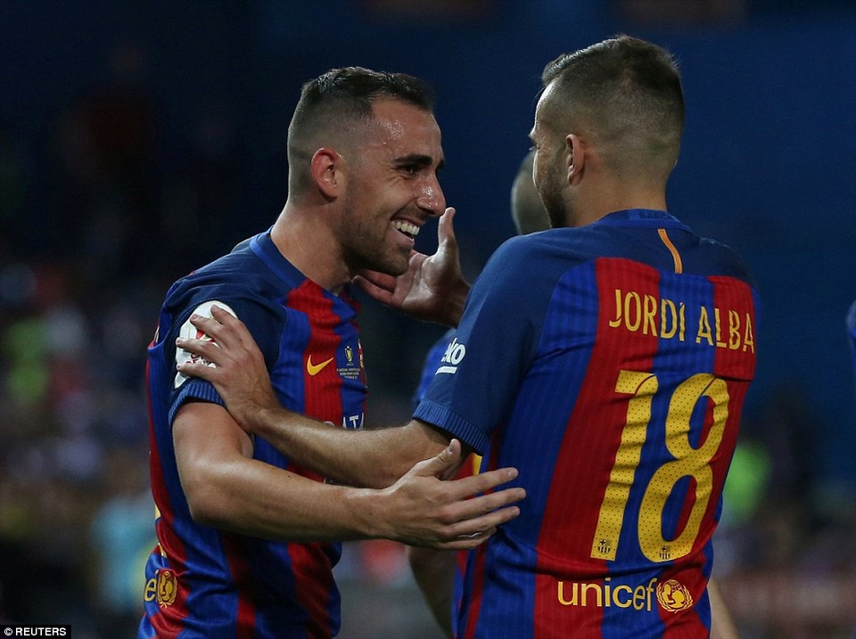 Những khoảnh khắc đưa Barca vô địch Cúp Nhà vua trong ngày chia tay HLV Enrique - 5
Alcacer chơi tốt trong trận đấu được đá chính thay Luis Suarez