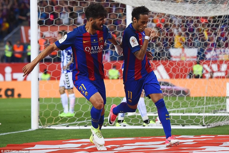 Những khoảnh khắc đưa Barca vô địch Cúp Nhà vua trong ngày chia tay HLV Enrique - 2
Barcelona không gặp quá nhiều khó khăn để giành chiến thắng 3-1
