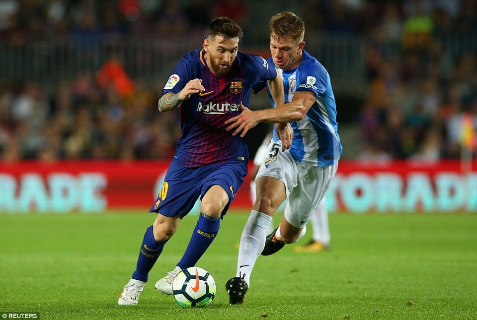 Hạ gục Malaga, Barcelona bỏ xa Real Madrid 8 điểm - 8
Messi không thể ghi bàn ở trận đấu này