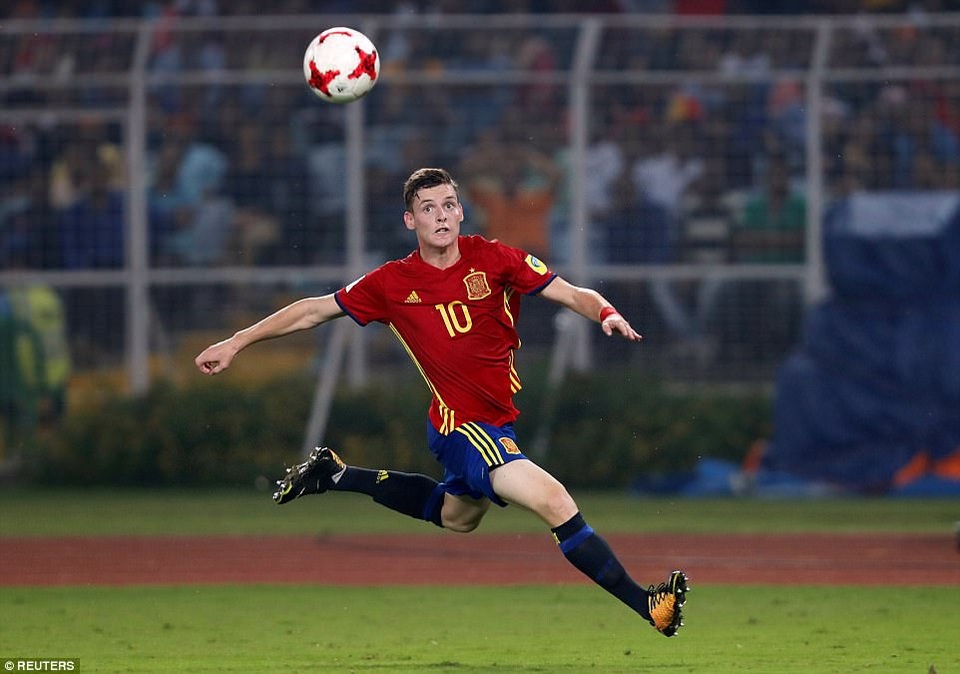 Thắng đậm Tây Ban Nha, U17 Anh vô địch World Cup U17 - 16
Sergio Gomez lập cú đúp, nhưng không thể giúp U17 Tây Ban Nha chiến thắng
