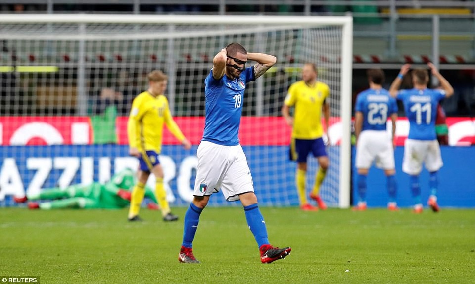 Italia chính thức trở thành khán giả tại World Cup 2018 - 19
Lần cuối cùng Italia không có mặt ở một kỳ World Cup là năm 1958, giải đấu được tổ chức tại...Thụy Điển