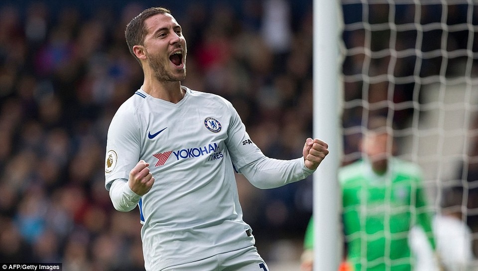Hazard lập cú đúp, Chelsea thắng giòn giã trên sân West Brom - 1
Hazard lập cú đúp trong chiến thắng của Chelsea