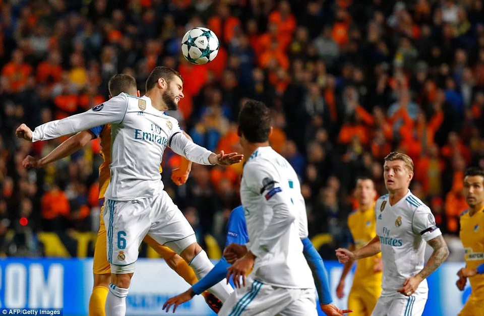 C.Ronaldo lập cú đúp, Real Madrid giành vé đi tiếp ở Champions League - 1
Real Madrid dẫn trước 4-0 sau khi hiệp đấu đầu tiên kết thúc