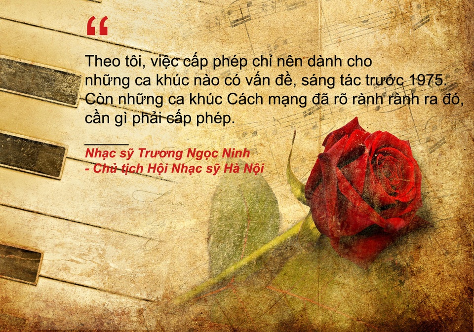 “Nóng” chuyện cấp phép ca khúc và thu phí tác quyền âm nhạc - 3 Xem thêm: Các hội Nhạc sỹ lên tiếng trước việc cấp phép 300 bài hát của Cục NTBD
“Việc cấp phép cho ca khúc là… thảm họa!”