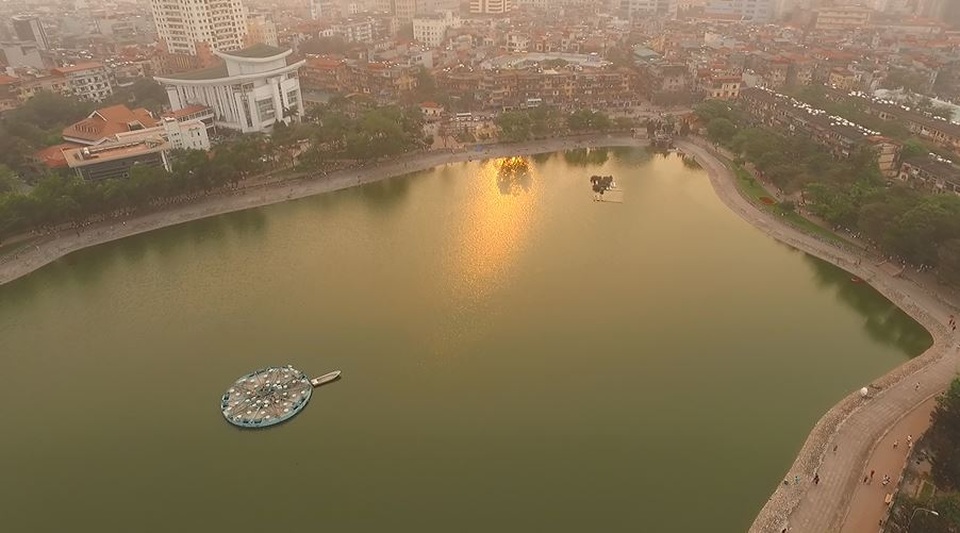Toàn cảnh hồ Thành Công trước đề xuất cho lấp để xây nhà - 5 Toàn cảnh hồ Thành Công trước đề xuất cho lấp để xây nhà - 5