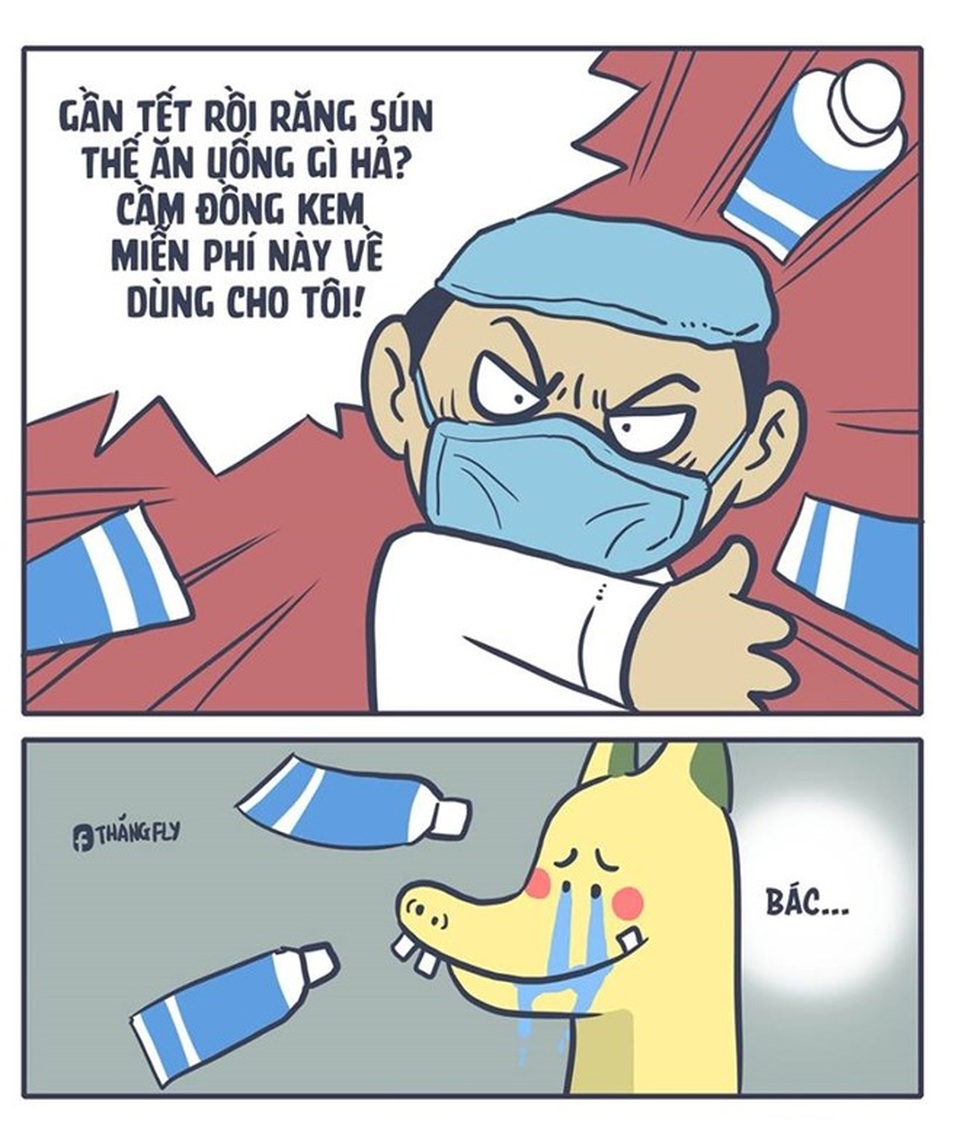 Bộ tranh hài hước kể ước mơ của thanh niên trong năm mới - 4 Nha sĩ không còn chặt chém