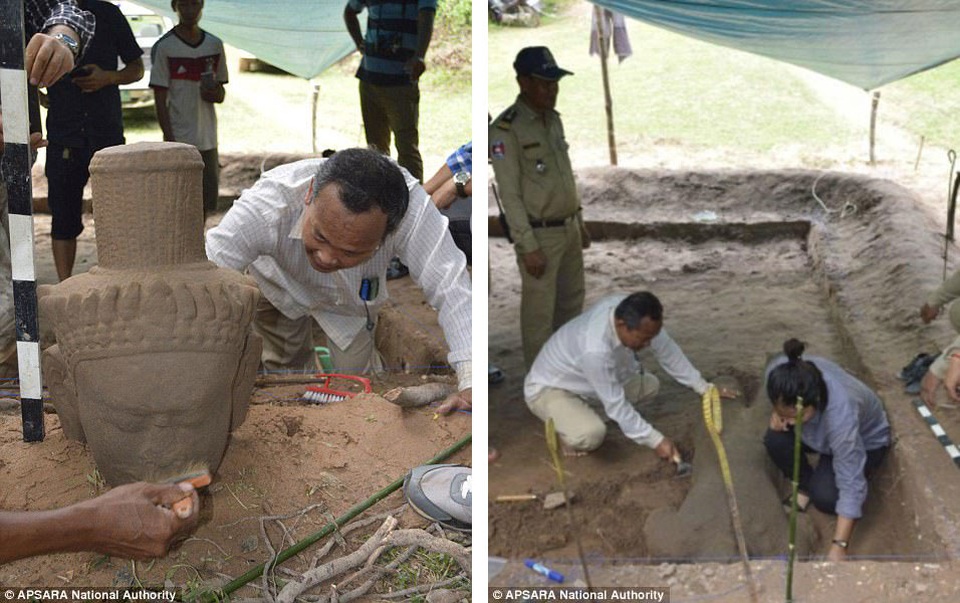 Tìm thấy tượng thánh bảo trợ ở đền Angkor Wat - 4 Angkor từng là kinh thành của Đế chế Khmer với sự phát triển hưng thịnh nhất diễn ra từ thế kỷ 9 đến thế kỷ 15.