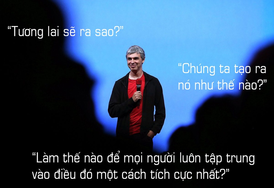 Về sự quan trọng, Page cho biết: Rất nhiều công ty đã không thành công sau một thời gian hoạt động. Họ đã làm gì sai? Họ thường đánh mất tương lai, còn tôi thì luôn tập trung vào nó: Tương lai sẽ ra sao?, Chúng ta tạo ra nó như thế nào? Và làm thế nào để mọi người luôn tập trung vào điều đó một cách tích cực?