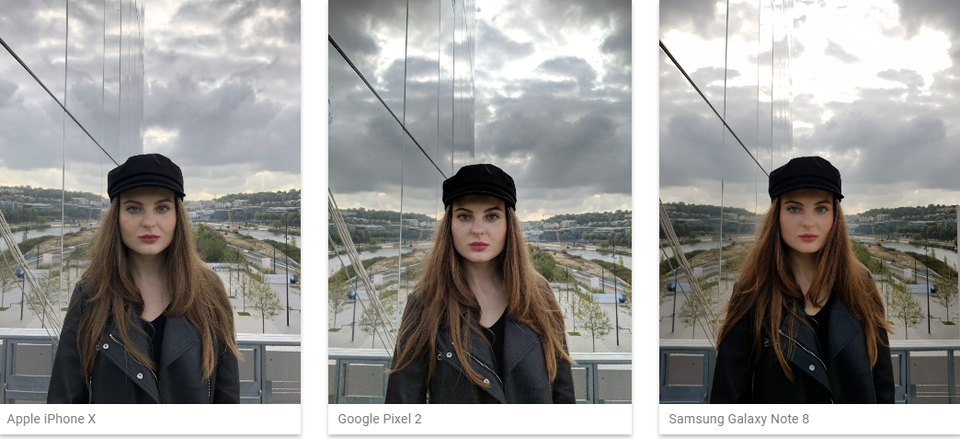 iPhone X thậm chí chụp đẹp hơn Galaxy Note8 và Google Pixel 2 trong điều kiện độ tương phản cao và ánh sáng mạnh.