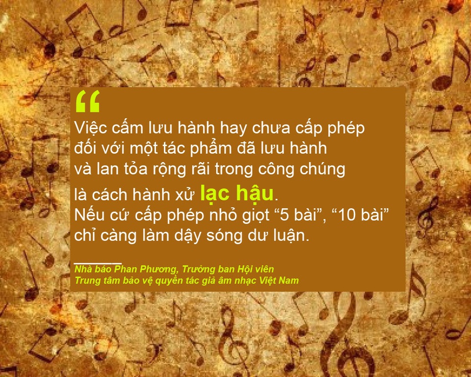 Dư âm chuyện cấp phép ca khúc và văn hóa ứng xử trong showbiz - 1 Xem thêm: Ca khúc Nhớ mùa thu Hà Nội sao không bị cấm?