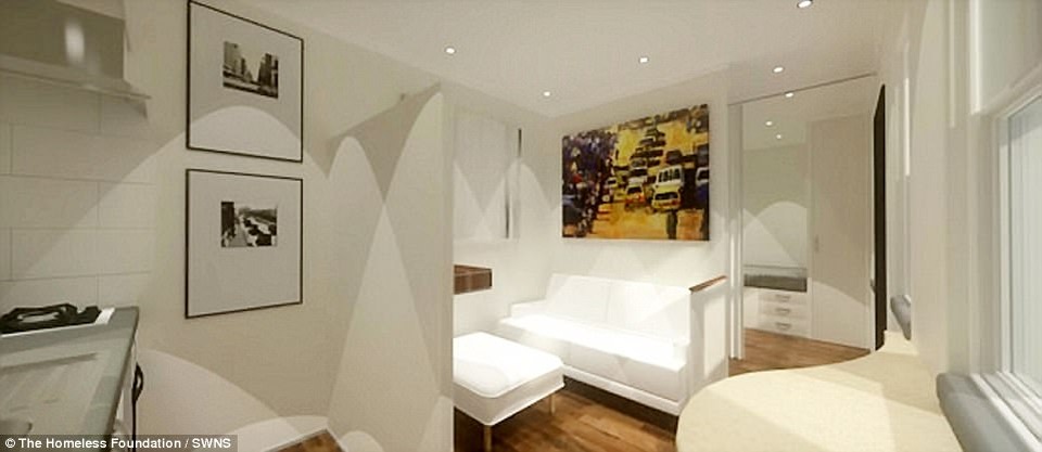 Mẫu nhà ở mini như thế này còn phù hợp với đối tượng là sinh viên và người lao động thu nhập thấp sống ở những khu vực thiếu nhà ở.