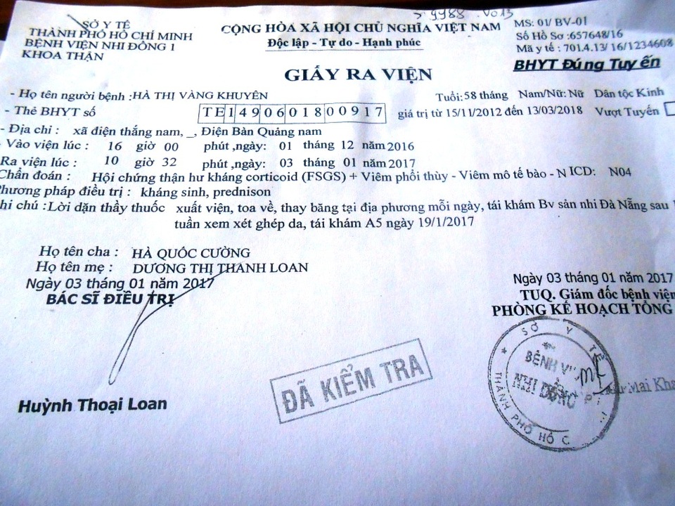 Thương bé 5 tuổi mang trên mình căn bệnh quái ác - 5 Thương bé 5 tuổi mang trên mình căn bệnh quái ác - 5