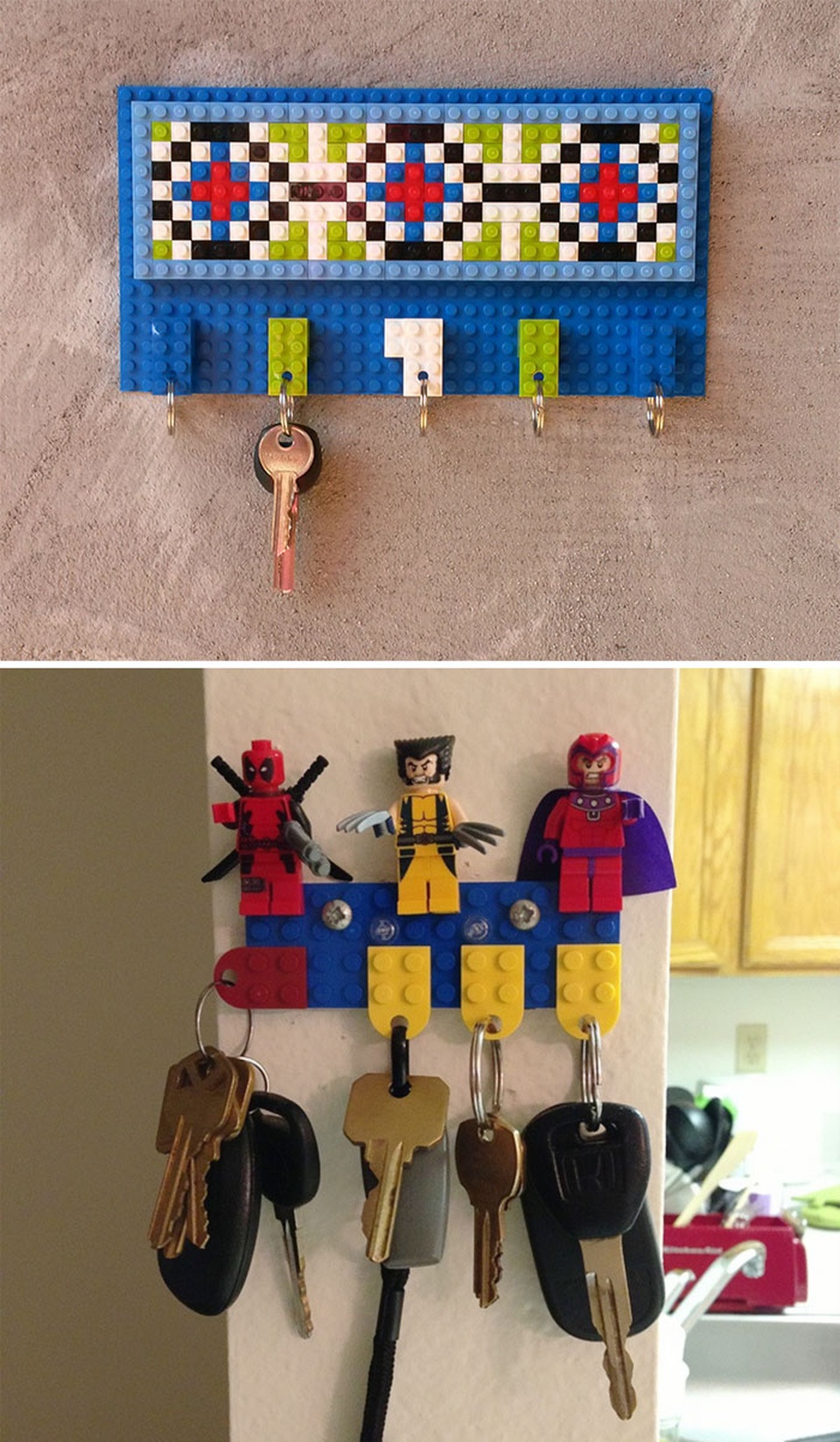 Sáng tạo với những cách sử dụng đồ chơi LEGO bạn chưa bao giờ nghĩ tới - 7 Móc treo chìa khóa tiện lợi