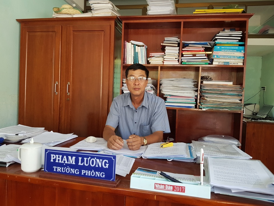 Thực hư việc Bí thư thị trấn “khai man tuổi để nhận Huy chương” - 6 Ông Phạm Lương – Trưởng phòng Nội vụ huyện Đại Lộc trao đổi với PV chiều ngày 11/5