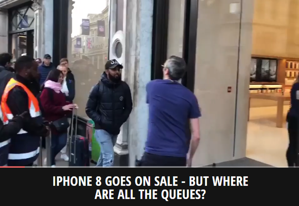 Các tờ báo lớn thay nhau giật tít: iPhone 8 mở bán - nhưng đám đông đâu mất rồi?