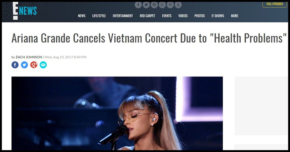 Truyền thông và công chúng Mỹ lo lắng cho Ariana Grande - 6 Truyền thông và công chúng Mỹ lo lắng cho Ariana Grande - 6