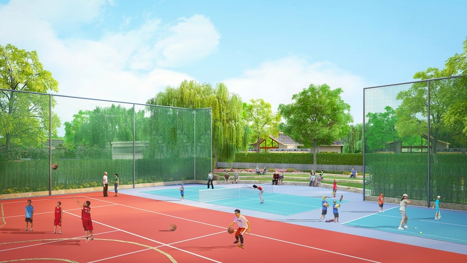 2 nội tướng của 2 nghệ sỹ này là MC Hồng Phượng và ca sỹ Ngọc Mai thì thích mê các tiện ích dành cho trẻ con, đặc biệt là các không gian vận động ngoài trời như công viên nước, khu thể thao ngoài trời, khu vực leo núi, phòng sự kiện cho các cư dân nhí và nhà trẻ...