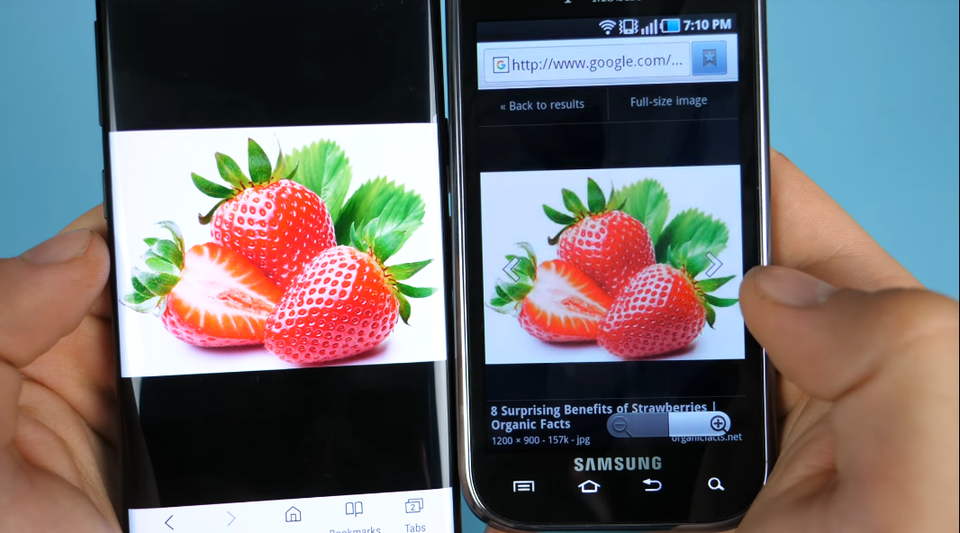 Ngoài ra, màn hình của chiếc flag-ship cũng sáng hơn, rực rỡ hơn và có tông màu ấn tượng hơn so với người tiền nhiệm.