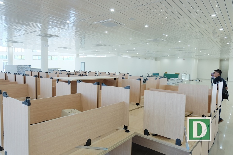 Khu vực phóng viên, biên tập viên tác nghiệp ngay tầng 1