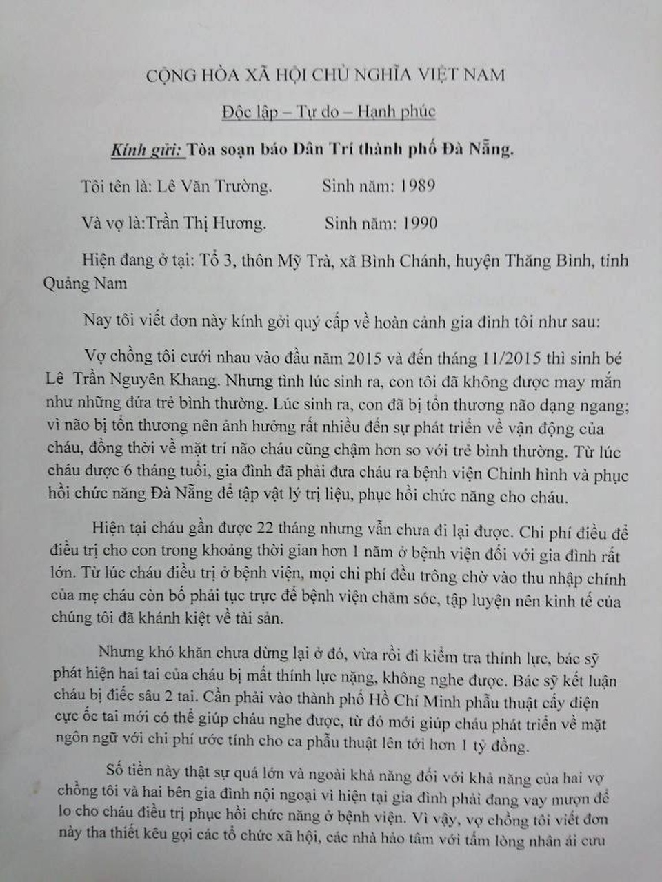 Xót thương cháu bé 2 tuổi bị tổn thương não và mất thính lực nặng - 6 Xót thương cháu bé 2 tuổi bị tổn thương não và mất thính lực nặng - 6