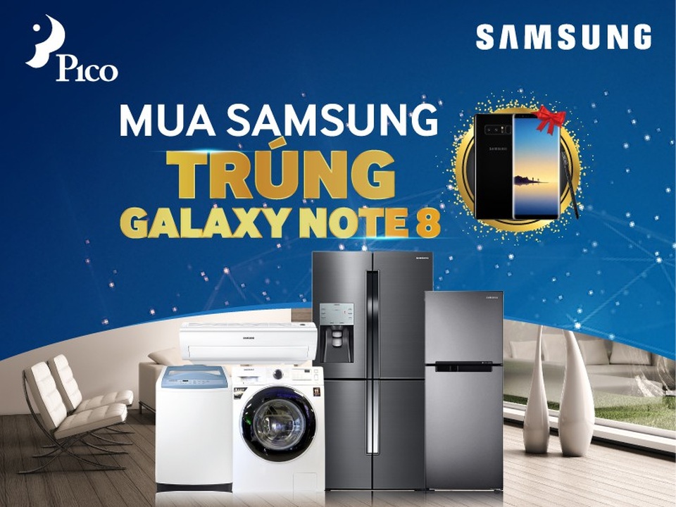 Tặng Galaxy Note8 cho khách mua hàng Samsung - 1 Tặng Galaxy Note8 cho khách mua hàng Samsung - 1