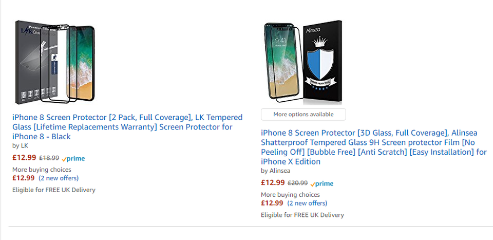 iPhone 8 chưa ra mắt, hàng loạt dịch vụ đã sớm "đón đầu" - 8 Và chúng ta có thể dễ dàng tìm thấy chúng trên Amazon, eBay, hay các dịch vụ bán hàng online khác.