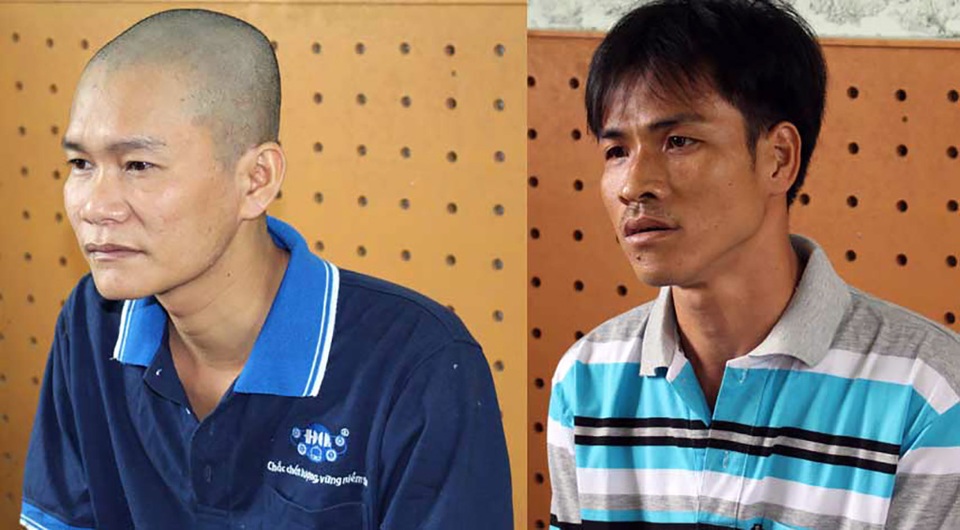 Đi nhậu bị “chặt chém”, thuê người rạch mặt chủ quán nhậu - 1 Đối tượng Hoá và Trọng tại cơ quan điều tra.