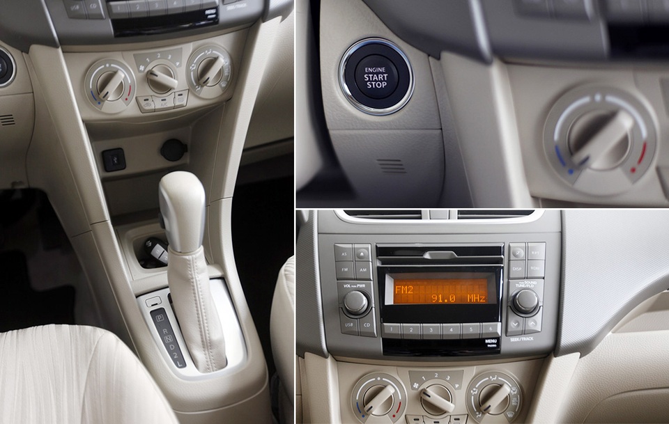 Suzuki Ertiga - Mẫu xe thực dụng cho đô thị - 13 Suzuki Ertiga có hệ thống điều hòa hai giàn lạnh, trang bị giải trí với ổ CD có hỗ trợ USB, AUX, MP3