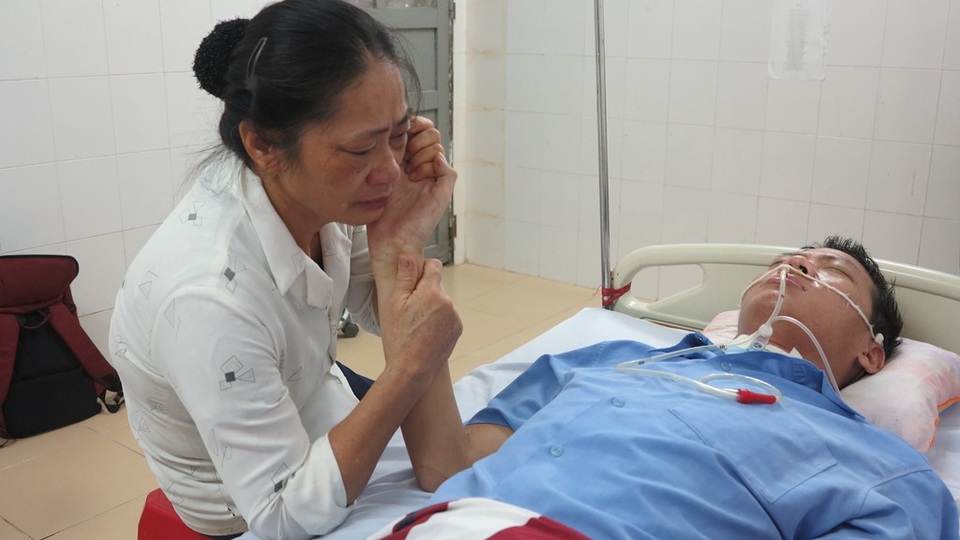 Bà Tam dường như ngày nào cũng khóc vì đứa con của mình.