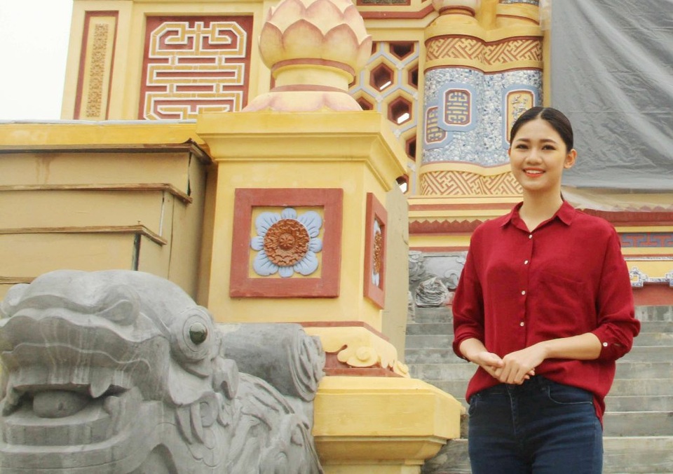 Á hậu Thanh Tú: Luôn muốn đến Huế để có trải nghiệm khác biệt - 6 Với nụ cười luôn tỏa sáng đầy thiện cảm