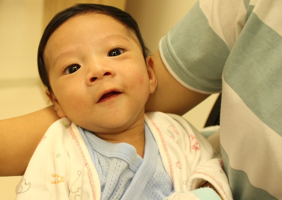 Cứu sống bệnh nhi sơ sinh mắc nhiều dị tật tim bẩm sinh nặng - 1 Bé Chang Connor Ting Yu (2 tháng tuổi) đã phục hồi sức khỏe hoàn toàn sau ca mổ sửa chữa nhiều dị tật tim bẩm sinh phức tạp tại BV Vinmec Central Park.