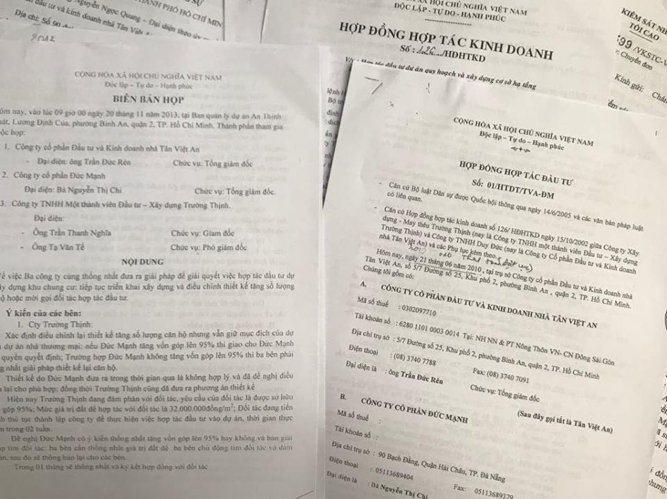 Vụ hủy hợp đồng vẫn kiện đối tác ra toà: Vi phạm nghiêm trọng về tố tụng! - 2 Hợp đồng hợph tác đầu tư giữ Công ty CP đầu tư và kinh doanh nhà Tân Việt An và Công ty Cổ phần Đức Mạnh.