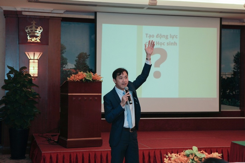 Thầy Đỗ Văn Bảo, giáo viên Toán Trường THCS Vinschool chia sẻ các phương pháp sư phạm sáng tạo giúp học sinh tự tin, chủ động tự học và có trách nhiệm với kết quả học tập.