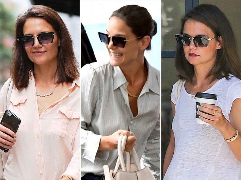 “Sao” và những món đồ cưng - 11
Katie Holmes và chiếc kính mát của Privé Revaux