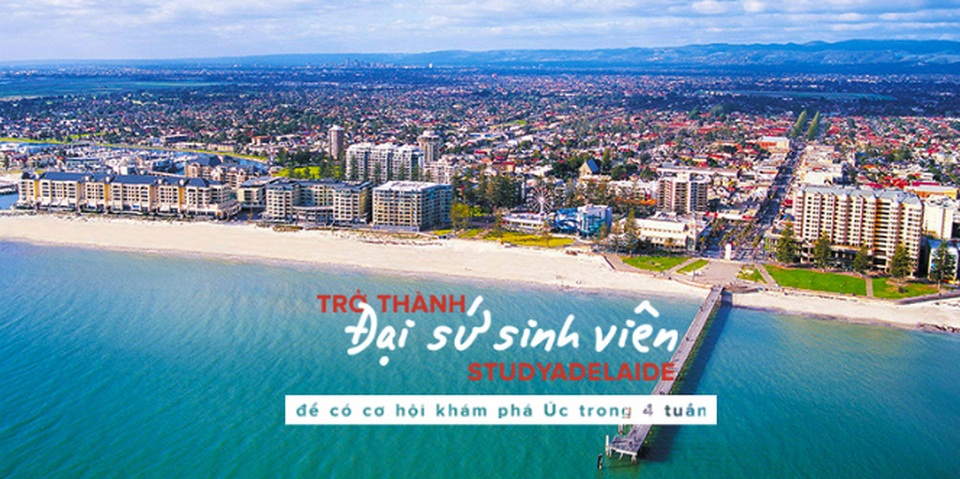 Đại sứ du học Úc Lê Huyền Chi: 3 lý do để yêu Adelaide - 1 Adelaide nhìn từ trên cao.